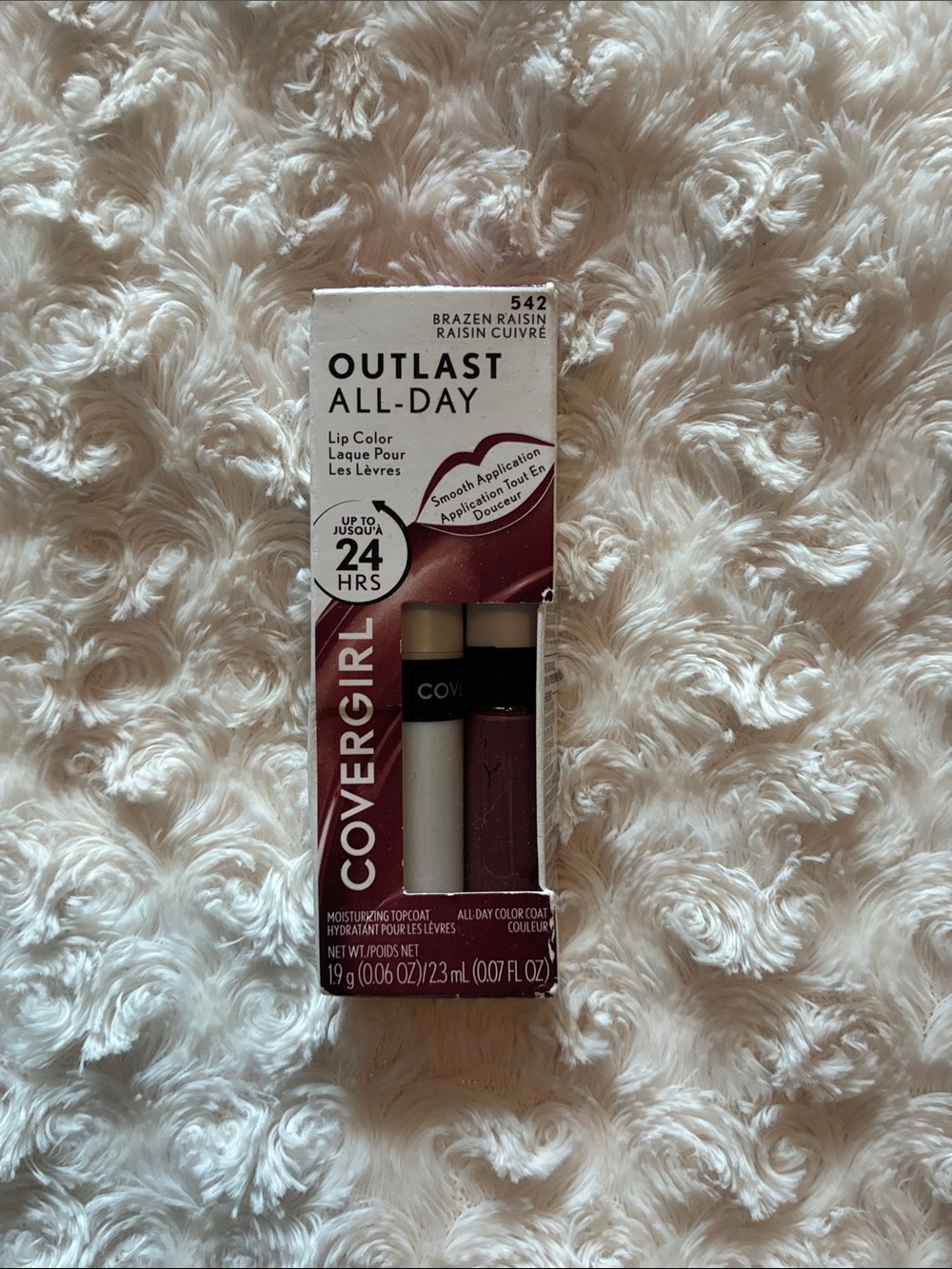 COVERGIRL Outlast All-Day Lip Color 542 Brazen Raisin - Deep Berry